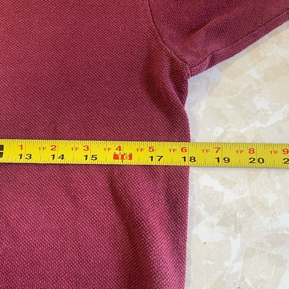 Hemptown Men’s Polo SMALL Burgundy Hemp Cotton - Picture 6 of 6